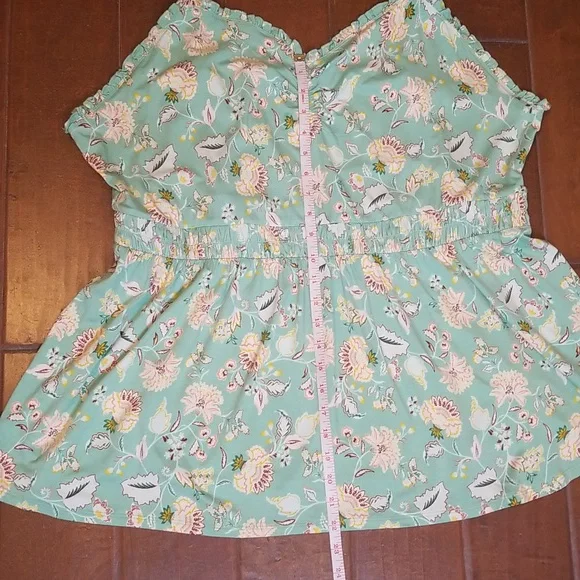 Torrid Sweatheart Ruched Babydoll Sleeveless Top In Hemlock Greet Size 4x - Picture 9 of 14